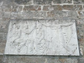 Szene aus dem Fliegenden Holländer an der Stadtmauer in Bayreuth Szene aus dem Fliegenden Holländer an der Stadtmauer in Bayreuth