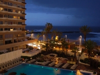 Der Ausblick vom Hotelbalkon nach Westen