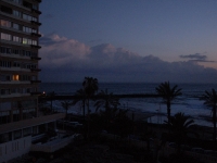 Balkon Blick nach Westen um 07.30 Uhr