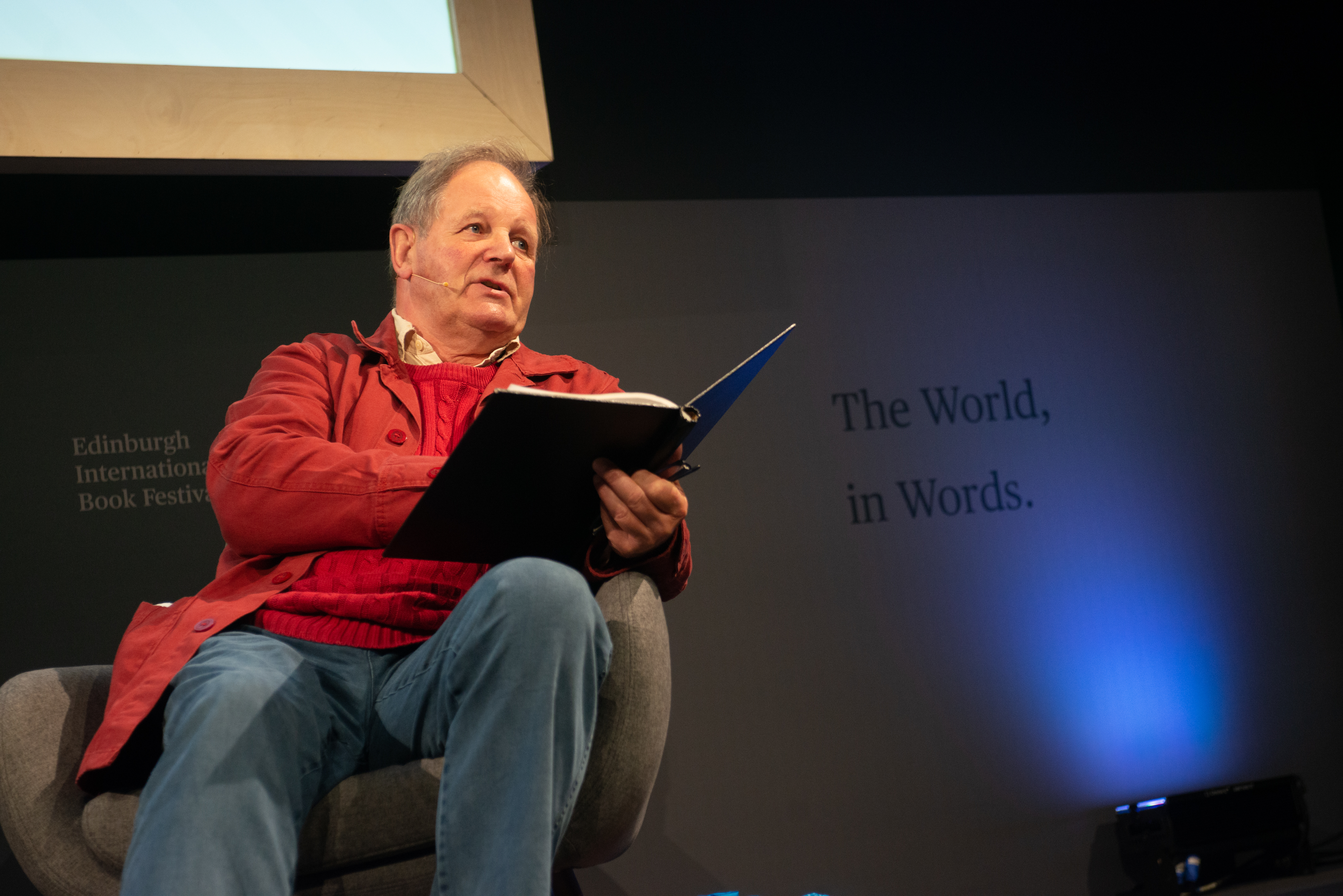 Michael Morpurgo at Edinburgh International Book Festival © Alan McCredie, Edinburgh International Book Festival